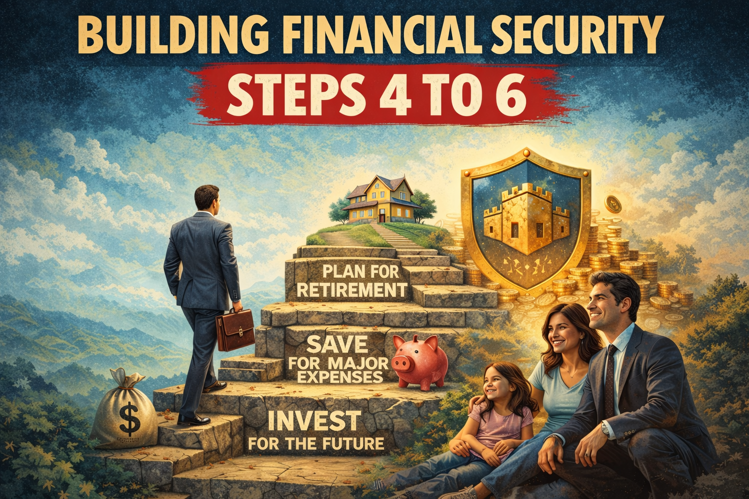 Building Financial Security: Steps 4 to 6